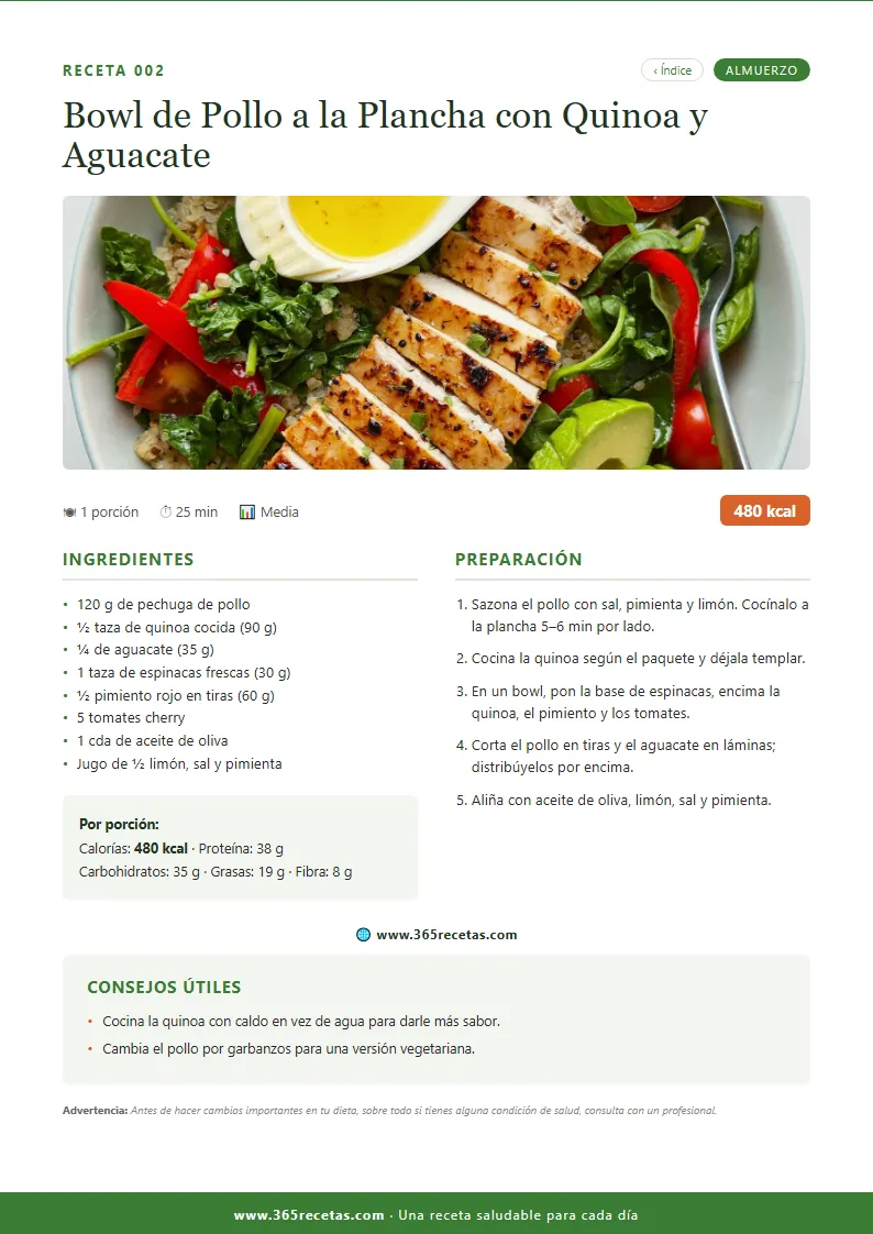 Receta de ejemplo